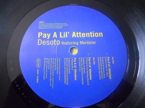 Desoto : Pay A Lil' Attention (12") - Vinyl Record