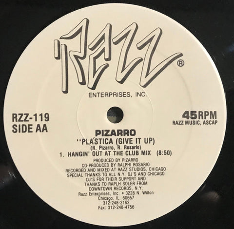 Pizarro : Pla'stica (Give It Up) (12") - Vinyl Record