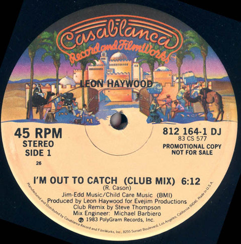 Leon Haywood : I'm Out To Catch (12", Promo) - Vinyl Record