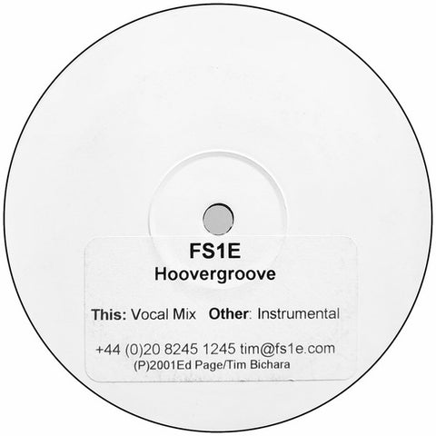 FS1E : Hoovergroove (12", W/Lbl, Sti) - Vinyl Record