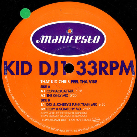 That Kid Chris : Feel Tha Vibe (12", Promo) - Vinyl Record