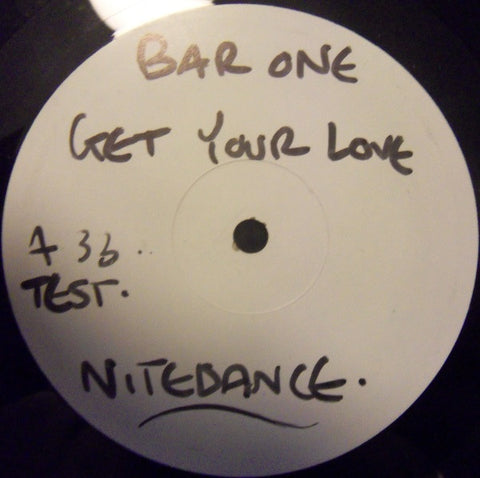 Bar One : Get Your Love / Just A Groove (12", W/Lbl) - Vinyl Record