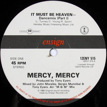 Mercy, Mercy : It Must Be Heaven (12