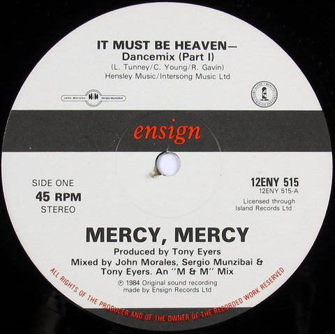 Mercy, Mercy : It Must Be Heaven (12") - Vinyl Record