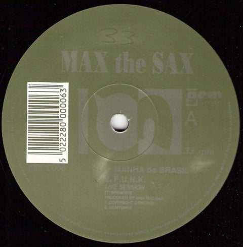 Max The Sax : Manha De Brasil (12") - Vinyl Record