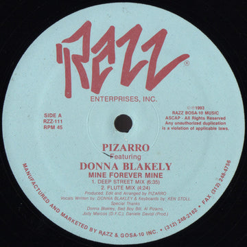 Pizarro Featuring Donna Blakely : Mine Forever Mine (12