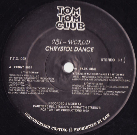 Nu-World : Chrystol Dance (12") - Vinyl Record