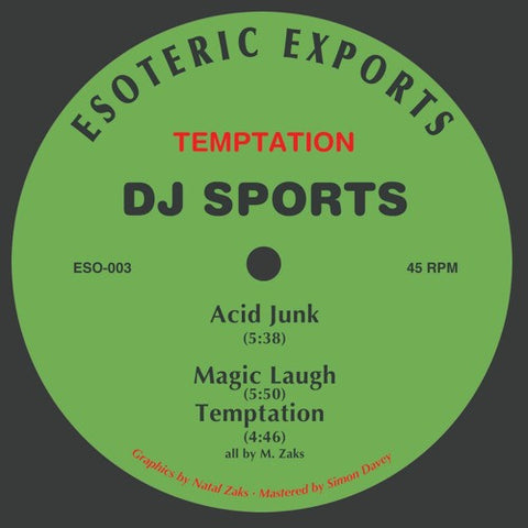 DJ Sports* : Temptation EP (12") - Vinyl Record