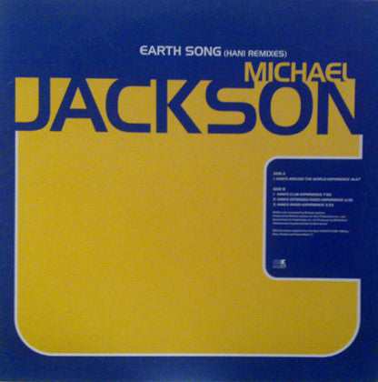 Michael Jackson : Earth Song (Hani Remixes) (12", Promo) - Vinyl Record