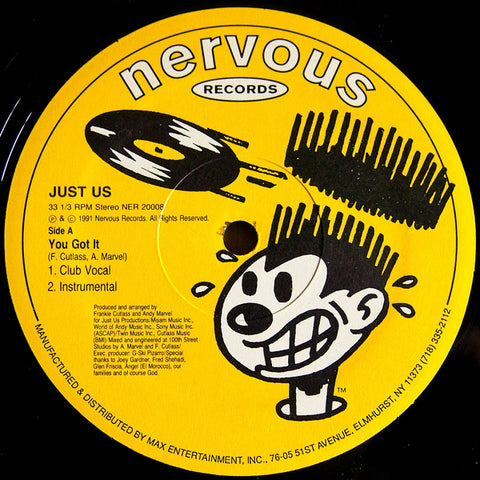 Just Us (6) : You Got It (12") - Vinyl Record