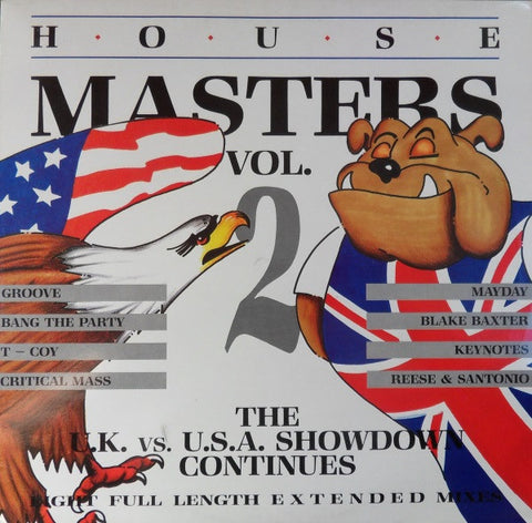 Various : House Masters Vol. 2 The U.K. vs. U.S.A. Showdown Continues (LP, Comp, Red) - Vinyl Record