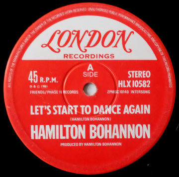Hamilton Bohannon : Let's Start To Dance Again (12