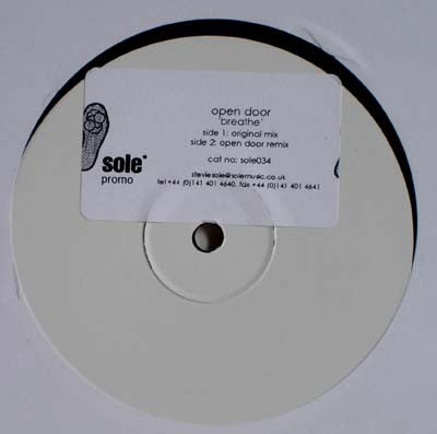 Open Door : Breathe (12", Promo, W/Lbl) - Vinyl Record