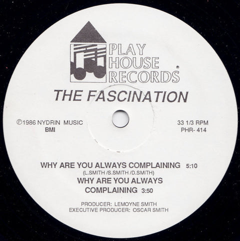 The Fascination : Why Are You Always Complaining (12") - Vinyl Record