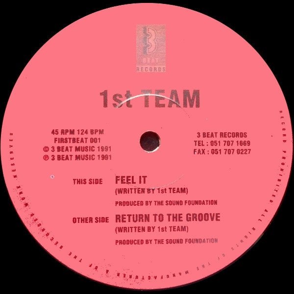 1st Team - Feel It Vinyl