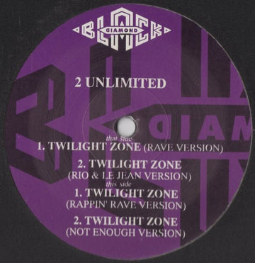2 Unlimited - Twilight Zone Vinyl Vinly Record