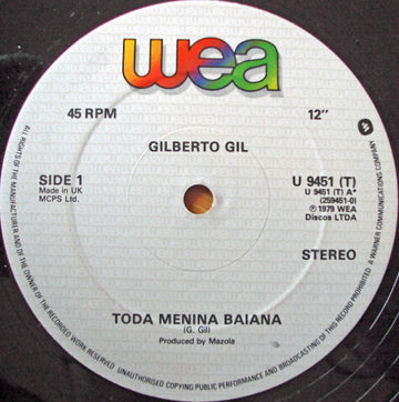 Gilberto Gil : Toda Menina Baiana (12