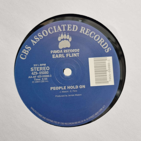 Earl Flint - People Hold On - Artists [ "Earl Flint" ] Genre Electro-Funk, Boogie, Reissue Release Date 1 Jul 2012 Cat No. 4Z9-05080 Format 12" Vinyl - CBS Associated Records - CBS Associated Records - CBS Associated Records - CBS Associated Records - Vinyl Record