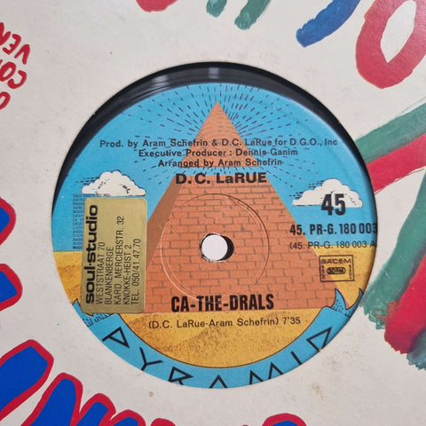 D.C. LaRue / Pat Lundy - Ca-The-Drals / Day By Day/My Sweet Lord - Artists D.C. LaRue / Pat Lundy Genre Disco Release Date 1 Jan 1976 Cat No. 45. PR-G. 180 003 Format 12" Vinyl - Pyramid - Pyramid - Pyramid - Pyramid - Vinyl Record
