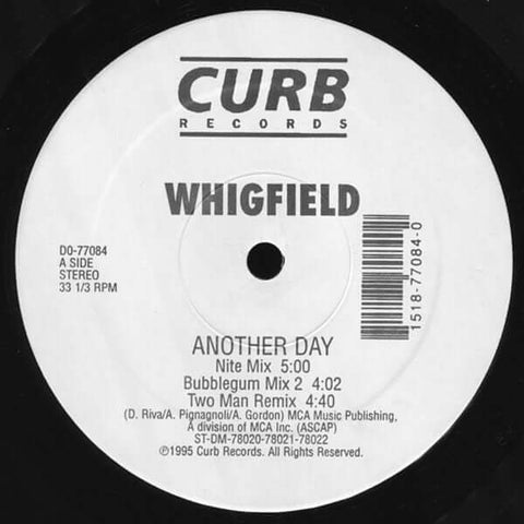 Whigfield : Another Day (12") is available for sale at our shop at a great price. We have a huge collection of Vinyl's, CD's, Cassettes & other formats available for sale for music lovers - Vinyl Record