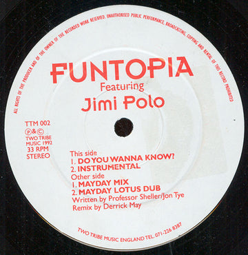 Funtopia Featuring Jimi Polo : Do You Wanna Know? (12