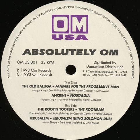 Various : Absolutely Om (12") - Vinyl Record