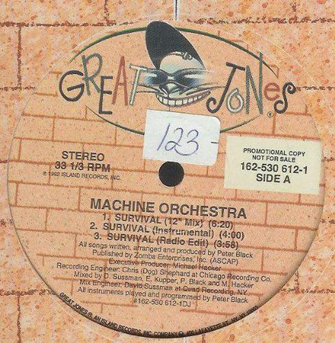 Machine Orchestra : Survival (12", Promo) - Vinyl Record