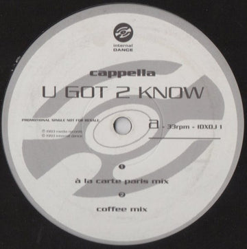 Cappella : U Got 2 Know (12