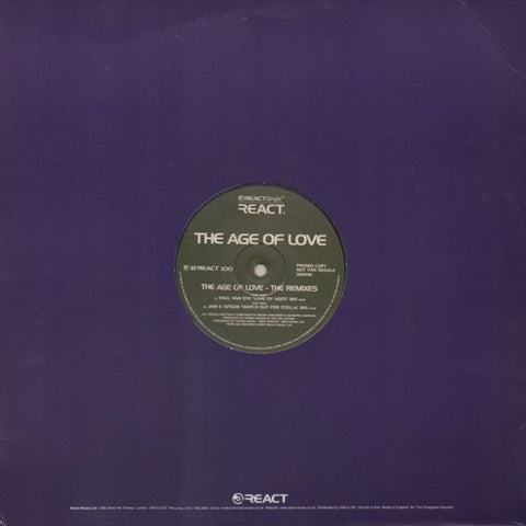 The Age Of Love* : The Age Of Love (The Remixes) (12", Single, Promo) - Vinyl Record