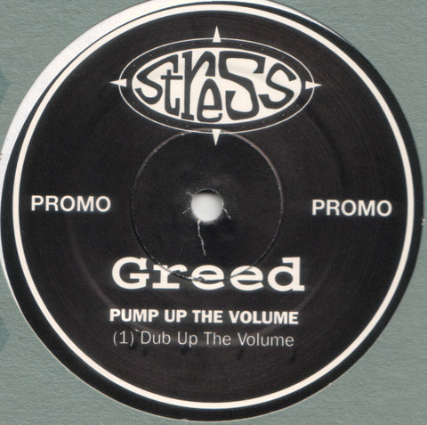 Greed Featuring Ricardo Da Force : Pump Up The Volume (12", Promo) - Vinyl Record