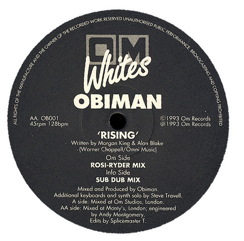 Obiman : Rising (12") - Vinyl Record