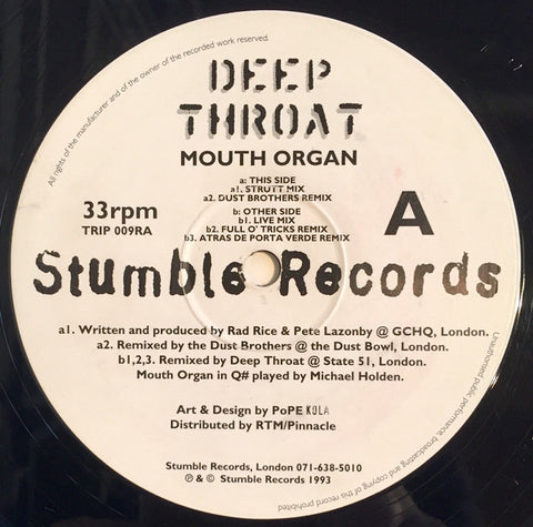 Deeper Throat : Mouth Organ (12") - Vinyl Record