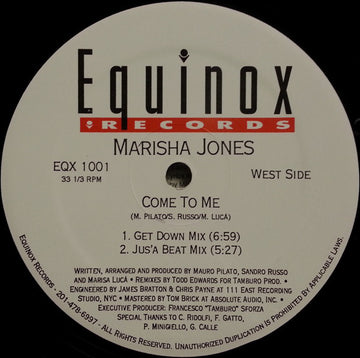 Marisha Jones : Come To Me (12