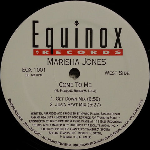 Marisha Jones : Come To Me (12") - Vinyl Record