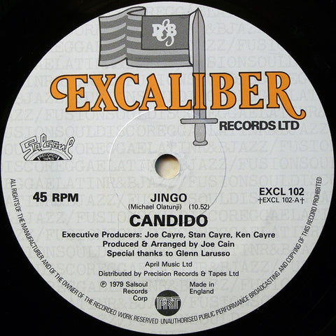 Candido : Jingo (12", Single) - Vinyl Record