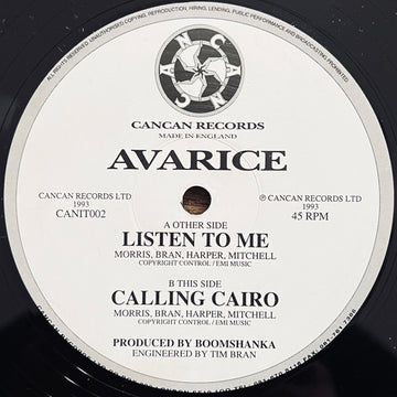 Avarice : Listen To Me (12