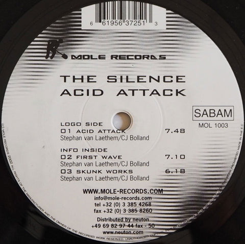 The Silence : Acid Attack (12") - Vinyl Record