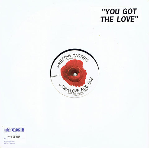 The Source : You Got The Love (12", Promo) - Vinyl Record