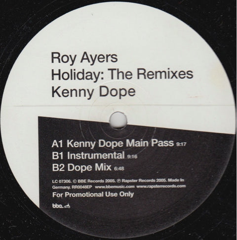 Roy Ayers : Holiday: The Remixes (2x12", Promo) - Vinyl Record