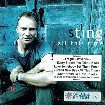 Sting : ...All This Time (CD, Album, S/Edition) Vinly Record