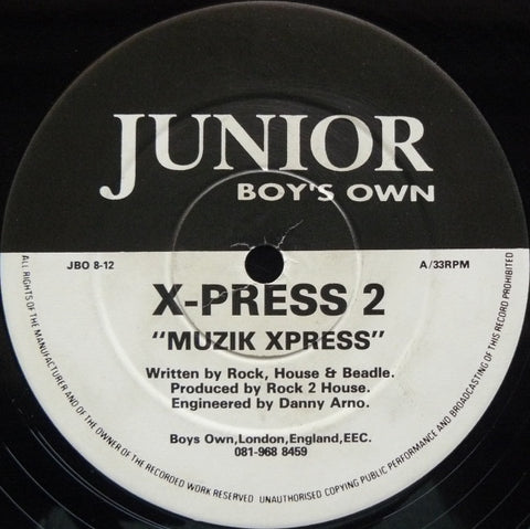 X-Press 2 : Muzik Xpress (12") - Vinyl Record