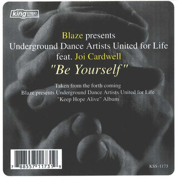 Blaze Presents Underground Dance Artists United For Life Feat. Joi Cardwell : Be Yourself (12