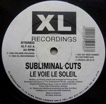 Subliminal Cuts : Le Voie Le Soleil (12