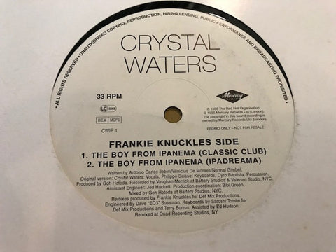 Crystal Waters : The Boy From Ipanema (12", Promo) - Vinyl Record