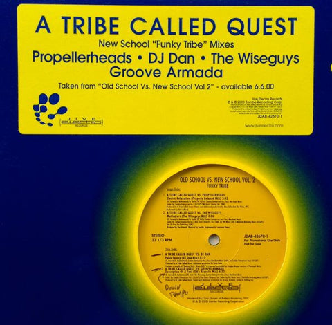 A Tribe Called Quest : New School "Funky Tribe" Mixes (12", Promo) - Vinyl Record