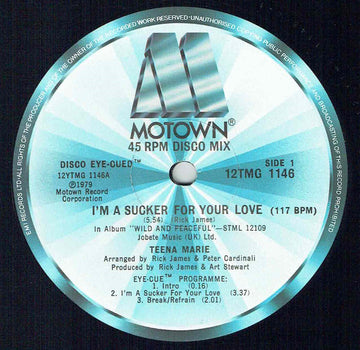 Teena Marie : I'm A Sucker For Your Love (12