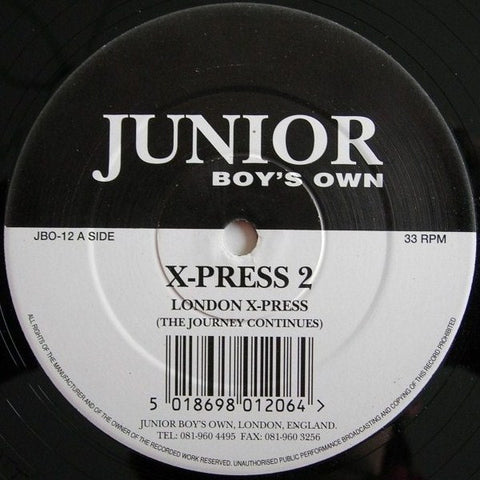 X-Press 2 : London X-Press (12", Single) - Vinyl Record