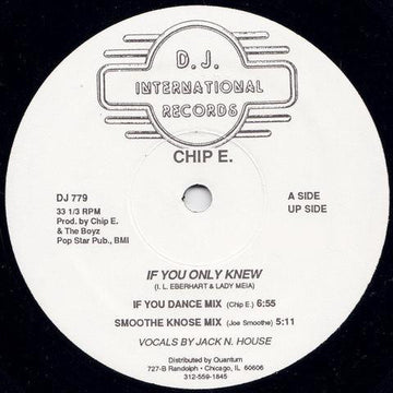 Chip E. : If You Only Knew (12