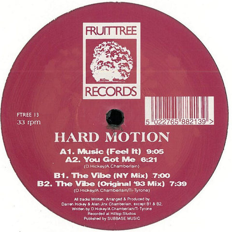 Hard Motion : Music (Feel It) (12") - Vinyl Record