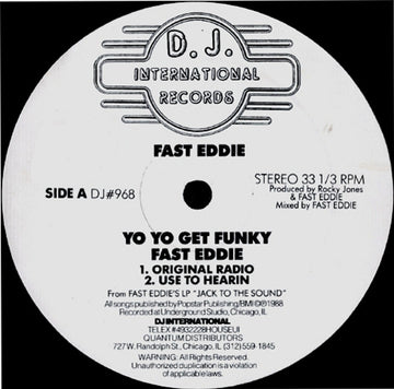 Fast Eddie* : Yo Yo Get Funky (12